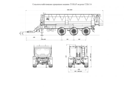 Agricultural Trailed Machine TONAR SPM 16 with Axle Units PT12