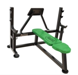 Bench Press with Safety Supports and Partner Support