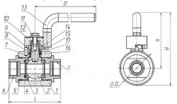 Manual Ball Valve Shut-off and Regulating Coupling KSHR DN 10-80 PN 1.6-8.0 MPa