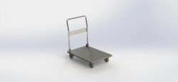 Foldable Metal Trolley - Customizable Size and Configuration