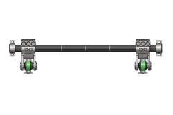 Torsion Shaft with Supports and Levers for Locomotive Stabilizer PRS.2002.20.040