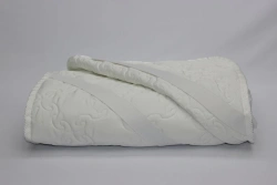 Quilted Mattress Protectors with Natural and Synthetic Fabric Tops