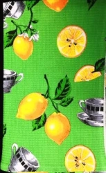 Colorful Waffle Towel with Pattern 80x45 cm