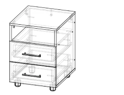 Nightstand T 4 Pr for Personal Item Storage