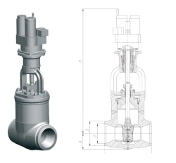 Gate Valve for Steam Turbine Units 1120-100-ЭН-01