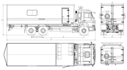 Operational Service Truck Model 8751N1 without Crane on KAMAZ Chassis Model 65115-37, 65117-37
