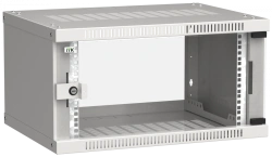 LINEA WE 6U Wall Cabinet with Glass Door, Gray, 600x450mm, Model LWE3-06U64-GF