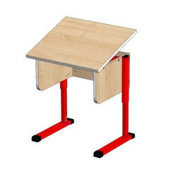 Single Student Desk for Ages 3-7 with Adjustable Features