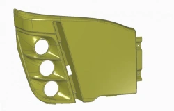 Right Front Trim Panel for LiAZ 529287 - Part Number 529287-5301738-97