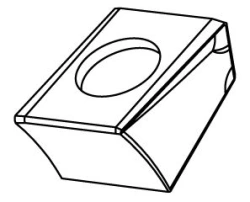 Solid Carbide Cutting Insert for Face Milling, BT08-0404R-Q7A N100