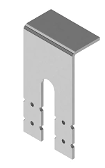 Universal Lid Fastener KLFX, 57x30 mm, 1.5 mm Thickness, Galvanized Steel