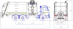 Side Loading Garbage Truck MK-4555-07