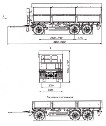 Heavy-Duty Tri-Axle Trailer 8465-02A CEYLAN AS-1210-225-ST-OV