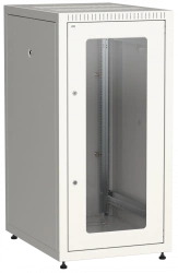 LINEA E 24U Floor Cabinet 600x800mm with Glass and Metal Doors LE35-24U68-GM