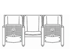 Comfortable Auditorium Chair for Spectators