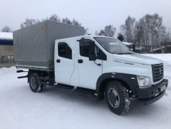 Two-row Four-Door Workshop Vehicle 3897N4 on GAZ-C41R33 Chassis