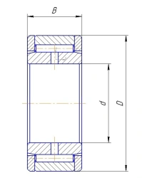 Roller Bearing 54708 GOST 520-2011