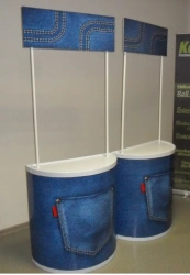 Black Metal Stand for Information Display and Advertising