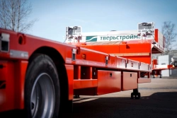 Specialized Heavy-Duty Semi-Trailer TverstroyMash 993931 Mod 0023 - Extendable Platform with Ramps and Wideners