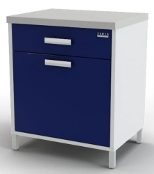 Medical Equipment Module with Door and Drawer, 102-001-1, 600x600x850mm