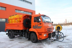 MKDU-6 Combined Road Sweeping Machine on KAMAZ-43255-G5 Chassis