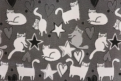 Jacquard Upholstery Fabric with Cat Design, Art. 300653