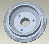 Compression Impeller Wheel RCXLF, 0.68" Shaft, Ni-Resist
