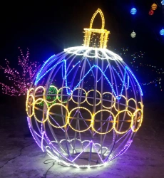 Decorative Outdoor Illuminated Christmas Ornament - Frame Light