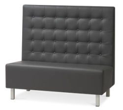 Soft Office Sofa Series "KUPER" - Two-Seater, High Back