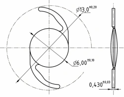 NanoCrystal" Intraocular Lens Citrine CCS13.03IOL/KIT