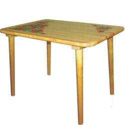 Small Children's Table with Cold Painting from Solid Wood 460x600x450MM 72520000000