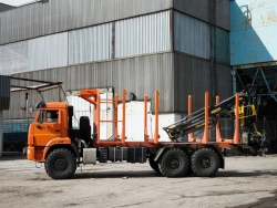 Special Hydraulic Crane Truck KMA Based on KAMAZ 43118 Model 41S0