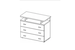 Stylish Wooden Chest of Drawers - Komod