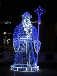 Illuminated Santa Claus Figure