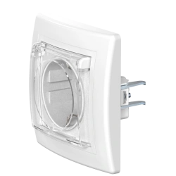 CADUCEUS ALING PRESTIGE Hidden Socket with Grounding, 16A, 250V, White