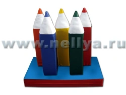 Nellya Colored Pencils Set - 5 Pencils with Mat 120x60 cm