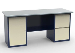 Double Cabinet Workbench with Galvanized Top, Model SV-2T.01.02.19.CO