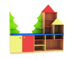 Unique Tree-Shaped Bookshelf for Kindergartens, Model 40055