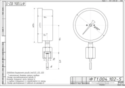 Bi-metallic Thermometer TBF-225 IP54 100 RSH