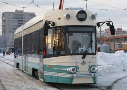 Passenger Tram Car Model 71-421R, Two-Section, Four-Axle