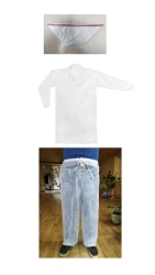 Medical Clothing Set Execution 2 with Jacket, Pants, and Respirator