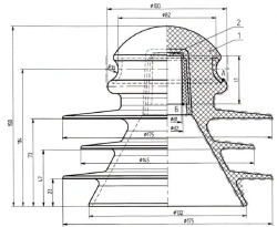 Insulator for Wire Isolation and Mounting - ShP 20 UHL1