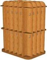 Towel Rack with 36 Sections, Laminated MDF