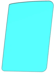 Front Door Glass for GAZ Business (Color C, Left) Code 00531TDR03001