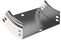 Smooth Vertical 45° Bend CPV51-0-45-080-200 ESCA for Cable Trays