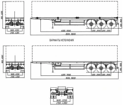 Heavy-Duty Container Semi-Trailer for Construction Equipment - Model 4589RA