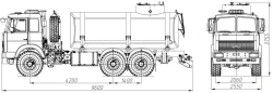 Food Liquid Transportation Tank Truck ACV 4680G7-20 on MAZ 6317F5, 6317F9