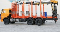 Truck with Loader Crane GM 6377U5 on Kamaz 6520 Chassis
