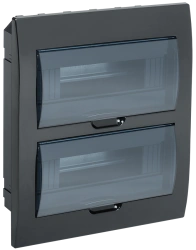 Plastic Housing for Modular Devices, MKP12-V-24-41-K02 KREPTA IP41 Black IEK