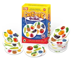 Matching Card Game "Fruits and Vegetables" (30 Cards)